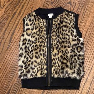 Crewcuts Faux Fur Leopard Vest